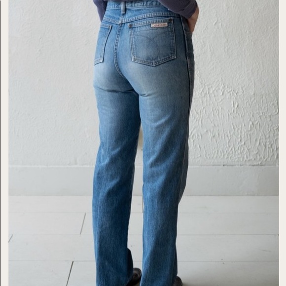Calvin Klein Vintage 80s Classic Pocket Straight Leg Jeans Brooke Shields - Picture 3 of 14
